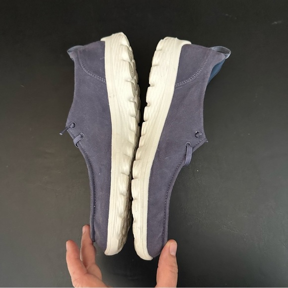 Skechers Women's Go Walk Chukka Shoes Blue Air Cooled Goga Mat Slip On Size 8.5 - Picture 7 of 9